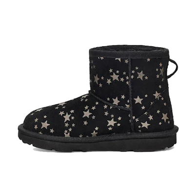 (PS) UGG Classic Mini II Stars Snow Boots Black