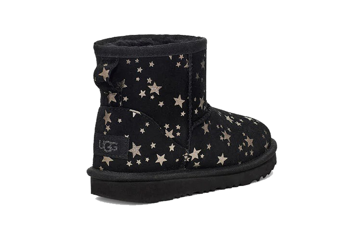 Shop (PS) UGG Classic Mini II Stivali Neve Stelle Neri 1115852T-BLK