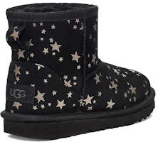 Shop (Preschool) UGG Classic Mini II Stars Snow Boots Black 1115852T-BLK