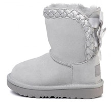 (Preschool) UGG Classic Short II Snow Boots Gray 1103617T-GRV (Preschool) UGG Classic Short II Snow Boots Gray 1103617T-GRV
