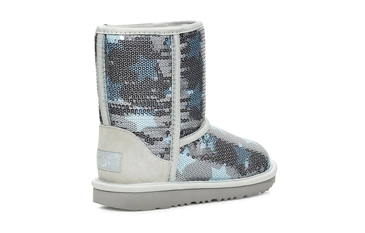 (PS) UGG Classic Short ll Sequin Star Big Boys Denim Blue 圖 5