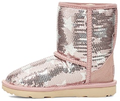 (Preschool) UGG Classic Short ll Sequin Star Pink 1107988T-PCRY (Preschool) UGG Classic Short ll Sequin Star Pink 1107988T-PCRY