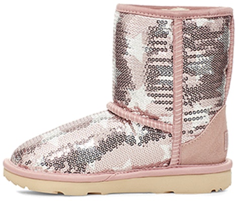 (Preschool) UGG Classic Short ll Sequin Star Pink 1107988T-PCRY Buy (Preschool) UGG Classic Short ll Sequin Star Pink 1107988T-PCRY