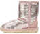 (PS) UGG Classic Short II Sequin Star Merah Jambu 1107988T-PCRY