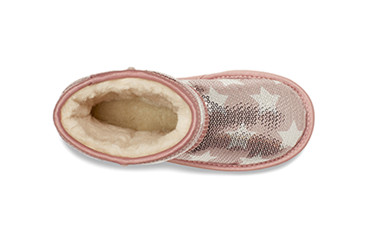 Lookbook (PS) UGG Clásico Corto II Lentejuela Estrella Rosa 1107988T-PCRY