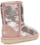 Shop (PS) UGG Classic Short II Sequin Star Merah Jambu 1107988T-PCRY