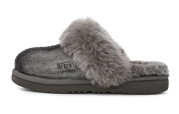 (Preschool) UGG Cozy II Metallic Glitter Slipper 'Metal' 1121094K-MTL