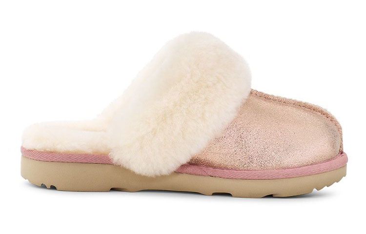 Order (PS) UGGコージーII メタリックグリッター ローズゴールド スリッパ 1121094K-RGL