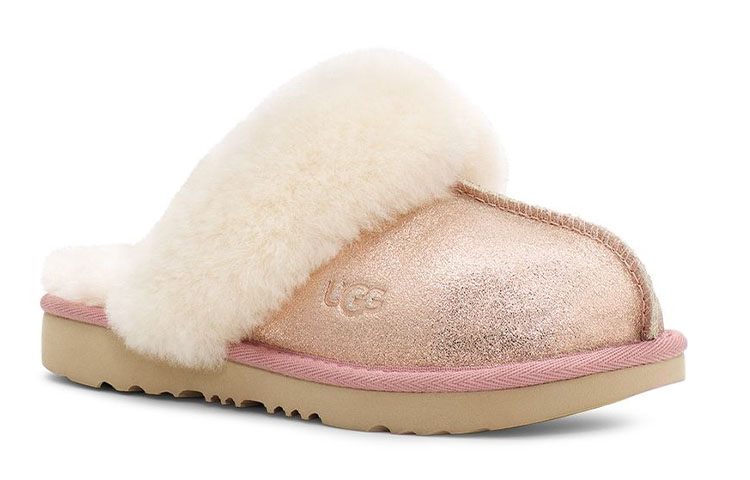 Lookbook (PS) UGGコージーII メタリックグリッター ローズゴールド スリッパ 1121094K-RGL