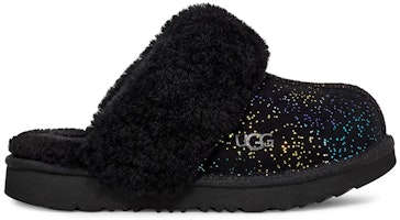 (Preschool) UGG Cozy II Shimmer Sky Slipper Black Rainbow Metallic 1157672K-BWM (Preschool) UGG Cozy II Shimmer Sky Slipper Black Rainbow Metallic 1157672K-BWM