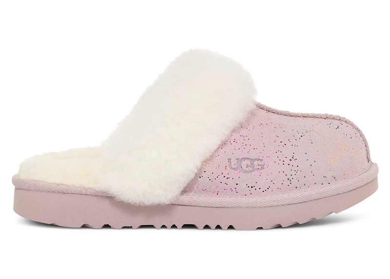 (Preschool) UGG Cozy II Shimmer Sky Slipper Pale Smoke Rainbow Metallic 1157672K-PLSM