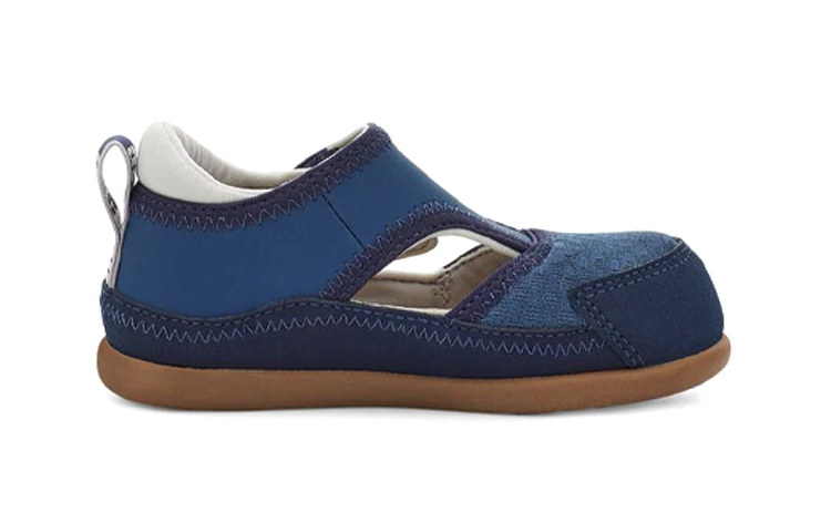 Order (Preschool) UGG Delta Closed Toe Fisherman Sandals 'Blue Brown' 1117242T-ENB
