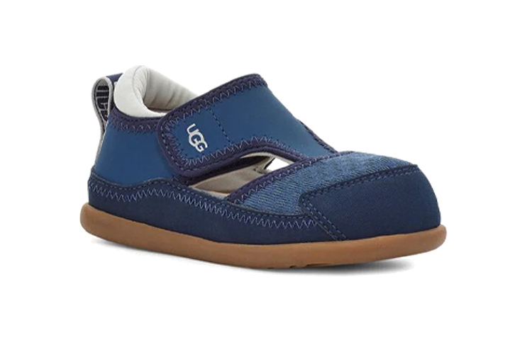 Lookbook (Preschool) UGG Delta Closed Toe Fisherman Sandals 'Blue Brown' 1117242T-ENB