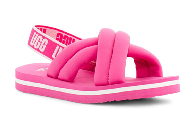 Order (PS) UGG Everlee Slide ''Carnation'' Dames Slippers 1124914K-CRNT