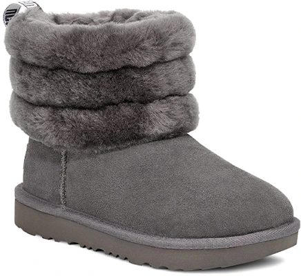 (PS) UGG 키즈 퀼팅 플리스 안감 그레이 부츠 (UGG Kids Quilted Fleece Gray Boots) 1103612K-CHRC Order (PS) UGG 키즈 퀼팅 플리스 안감 그레이 부츠 (UGG Kids Quilted Fleece Gray Boots) 1103612K-CHRC
