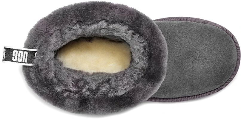 (PS) UGG 키즈 퀼팅 플리스 안감 그레이 부츠 (UGG Kids Quilted Fleece Gray Boots) 1103612K-CHRC Shop (PS) UGG 키즈 퀼팅 플리스 안감 그레이 부츠 (UGG Kids Quilted Fleece Gray Boots) 1103612K-CHRC