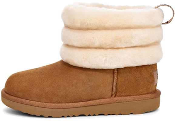 (Preschool) UGG Fluff Mini Quilted Fleece Lined Brown 1103612T-CHE Buy (Preschool) UGG Fluff Mini Quilted Fleece Lined Brown 1103612T-CHE