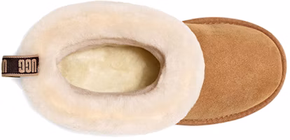 Purchase (PS) UGG绒毛迷你绗缝羊毛衬里棕色 1103612T-CHE