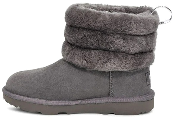 (Preschool) UGG Fluff Mini Quilted Fleece Lined Gray 1103612T-CHRC Buy (Preschool) UGG Fluff Mini Quilted Fleece Lined Gray 1103612T-CHRC