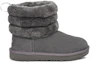 Order (PS) UGG フラッフ ミニ キルテッド グレー (UGG Furaffu Mini Kiruteddo Gurē) 1103612T-CHRC