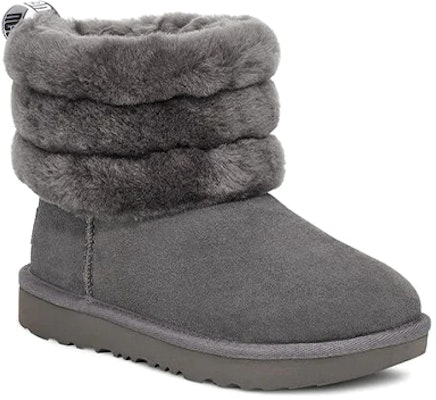 (Preschool) UGG Fluff Mini Quilted Fleece Lined Gray 1103612T-CHRC Lookbook (Preschool) UGG Fluff Mini Quilted Fleece Lined Gray 1103612T-CHRC