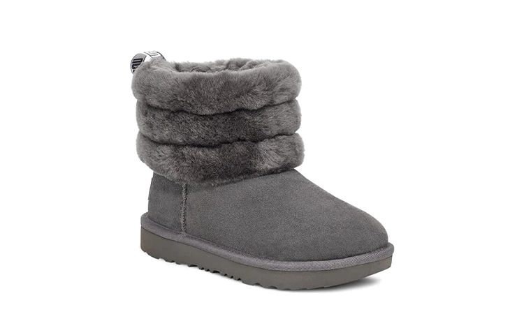 Lookbook (PS) UGG フラッフ ミニ キルテッド グレー (UGG Furaffu Mini Kiruteddo Gurē) 1103612T-CHRC