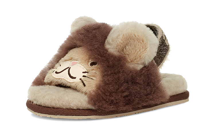 Order (PS) UGG Fluff Yeah 'Cokelat Corak Harimau' 1124940T-SCLT