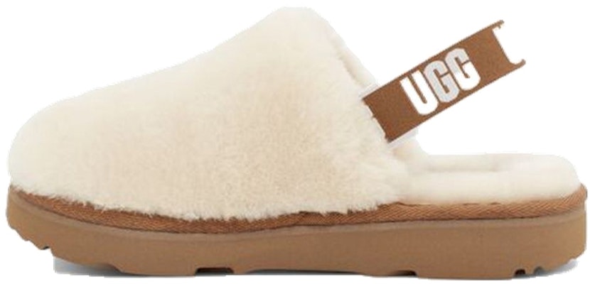 (Preschool) UGG Fluff Yeah Clog Slipper 'Natural' 1123633K-NAT Buy (Preschool) UGG Fluff Yeah Clog Slipper 'Natural' 1123633K-NAT
