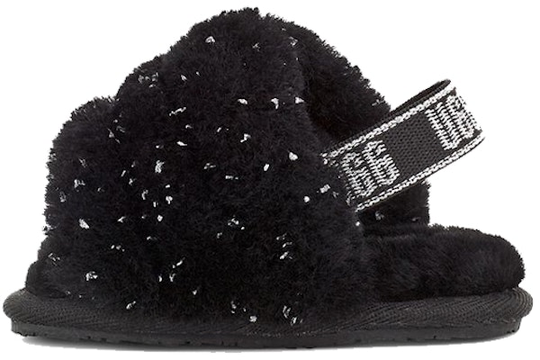 (PS) UGG Fluff Yeah金属闪耀'黑色舒适休闲' 1125376T-BLK Buy (PS) UGG Fluff Yeah金属闪耀'黑色舒适休闲' 1125376T-BLK