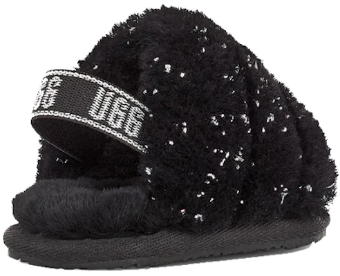 (Preschool) UGG Fluff Yeah Metallic Sparkle 'Black Comfort Casual' 1125376T-BLK Lookbook (Preschool) UGG Fluff Yeah Metallic Sparkle 'Black Comfort Casual' 1125376T-BLK