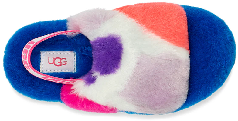 大童 UGG Fluff Yeah Party Spots 毛毛拖鞋 白色 Purchase 大童 UGG Fluff Yeah Party Spots 毛毛拖鞋 白色