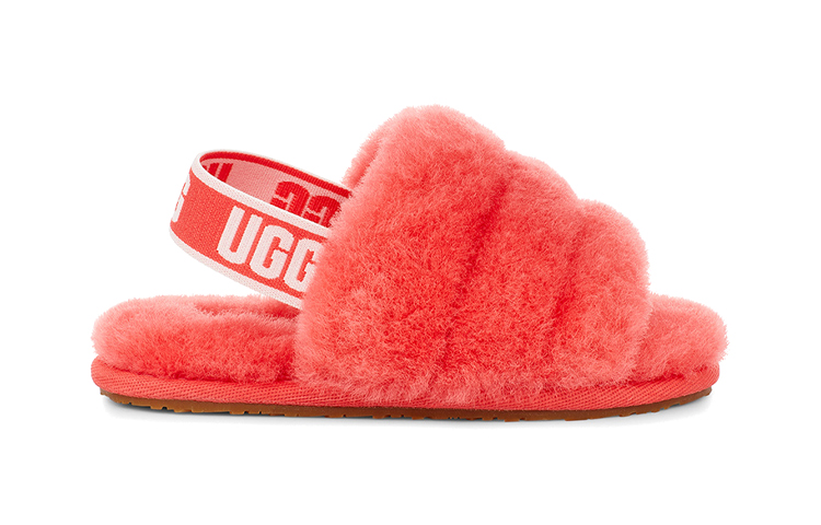 Order (PS) UGG Fluff Yeah Slide 'Coral Rosa Brillante' 1098579T-PCRL