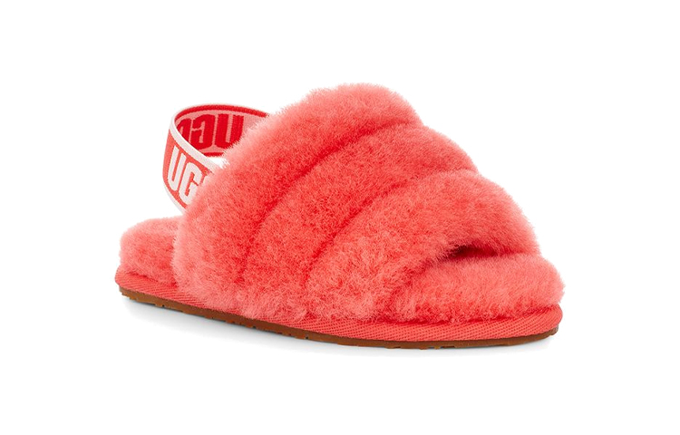 Lookbook (PS) UGG Fluff Yeah Slide 'Coral Rosa Brillante' 1098579T-PCRL