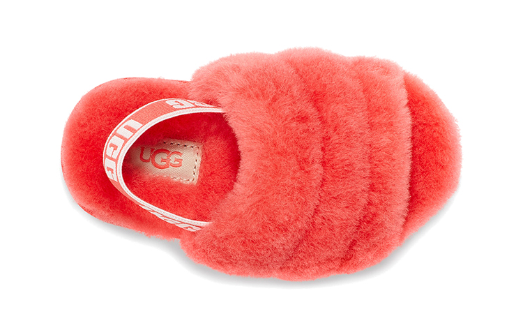 Shop (PS) UGG Fluff Yeah Slide 'Coral Rosa Brillante' 1098579T-PCRL