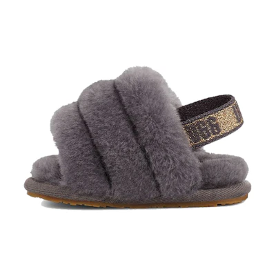 (PS) UGG Fluff Yeah Slide 'Glitter Grey'