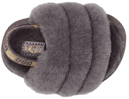 Shop (PS) UGG Fluff Yeah Slide 'Gris Brillante' 1116490T-SHA