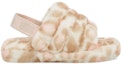 Order (PS) UGG Fluff Yeah Slide Cetakan Panther Selipar 'Putih' 1123640K-WHT