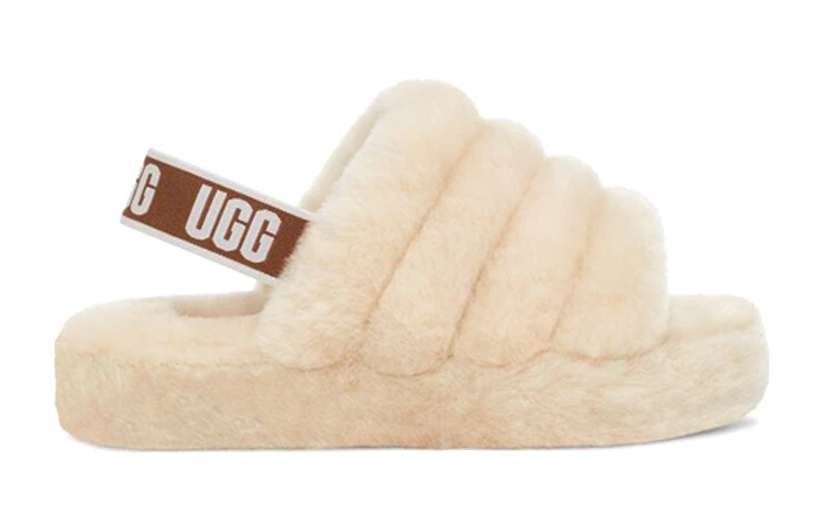 Order (PS) UGG Fluff Yeah Slide ''Natural'' (natuur) 1098494K-NAT
