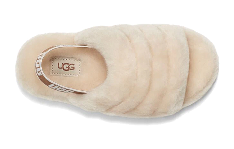 Shop (PS) UGG Fluff Yeah Slide ''Natural'' (natuur) 1098494K-NAT