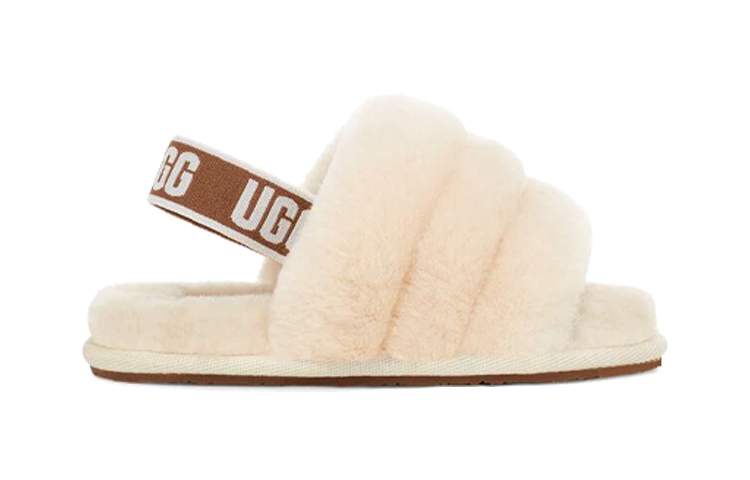 Order (Preschool) UGG Fluff Yeah Slide 'Natural' 1098579T-NAT