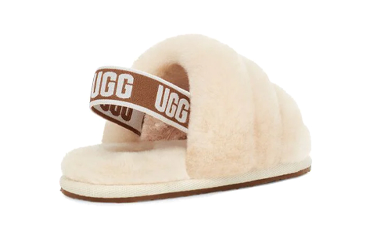 Purchase (Preschool) UGG Fluff Yeah Slide 'Natural' 1098579T-NAT