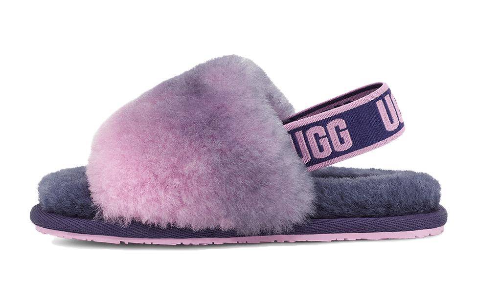 (Preschool) UGG Fluff Yeah Slide 'Purple' 1120835T-GYCM
