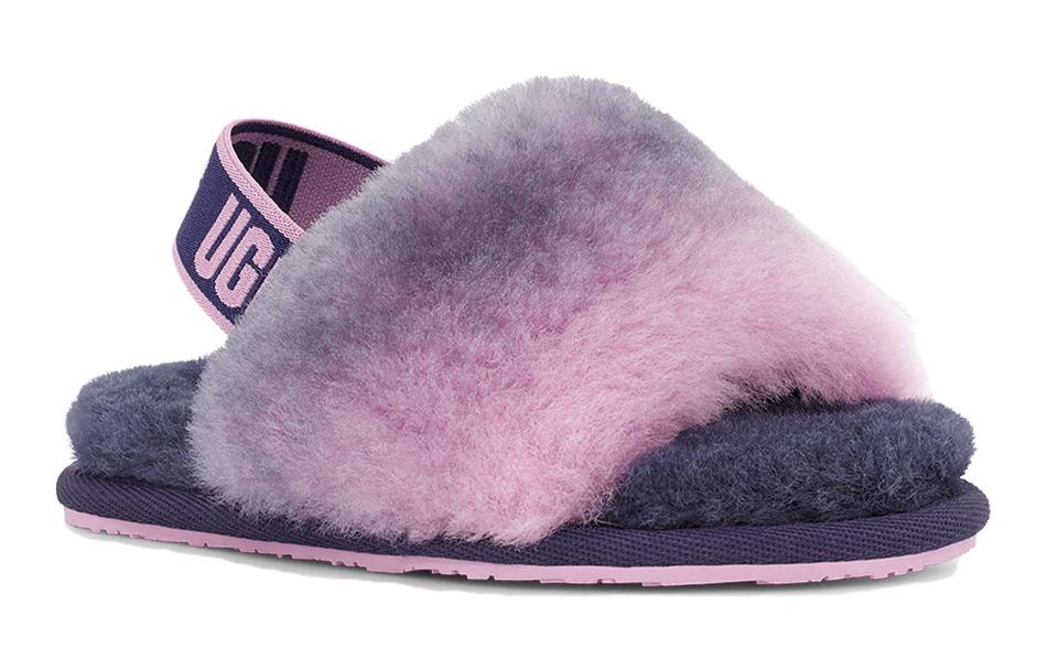Lookbook (PS) UGG 婴儿紫色 Fluff Yeah 凉拖鞋 1120835T-GYCM