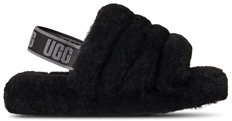 (Preschool) UGG Fluff Yeah Slide Black Dark Shadow 1098494K-BDSD Buy (Preschool) UGG Fluff Yeah Slide Black Dark Shadow 1098494K-BDSD