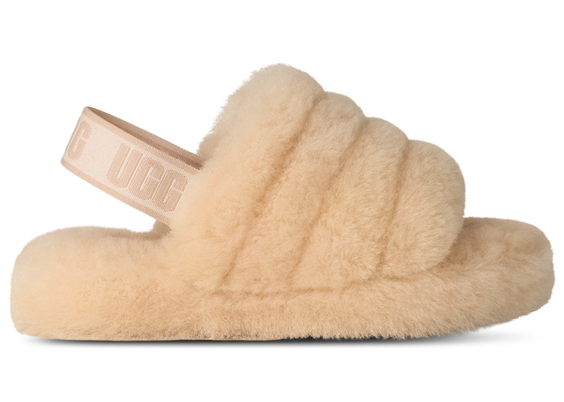 (Preschool) UGG Fluff Yeah Slide Natural Sea Salt 1098494K-NTRL