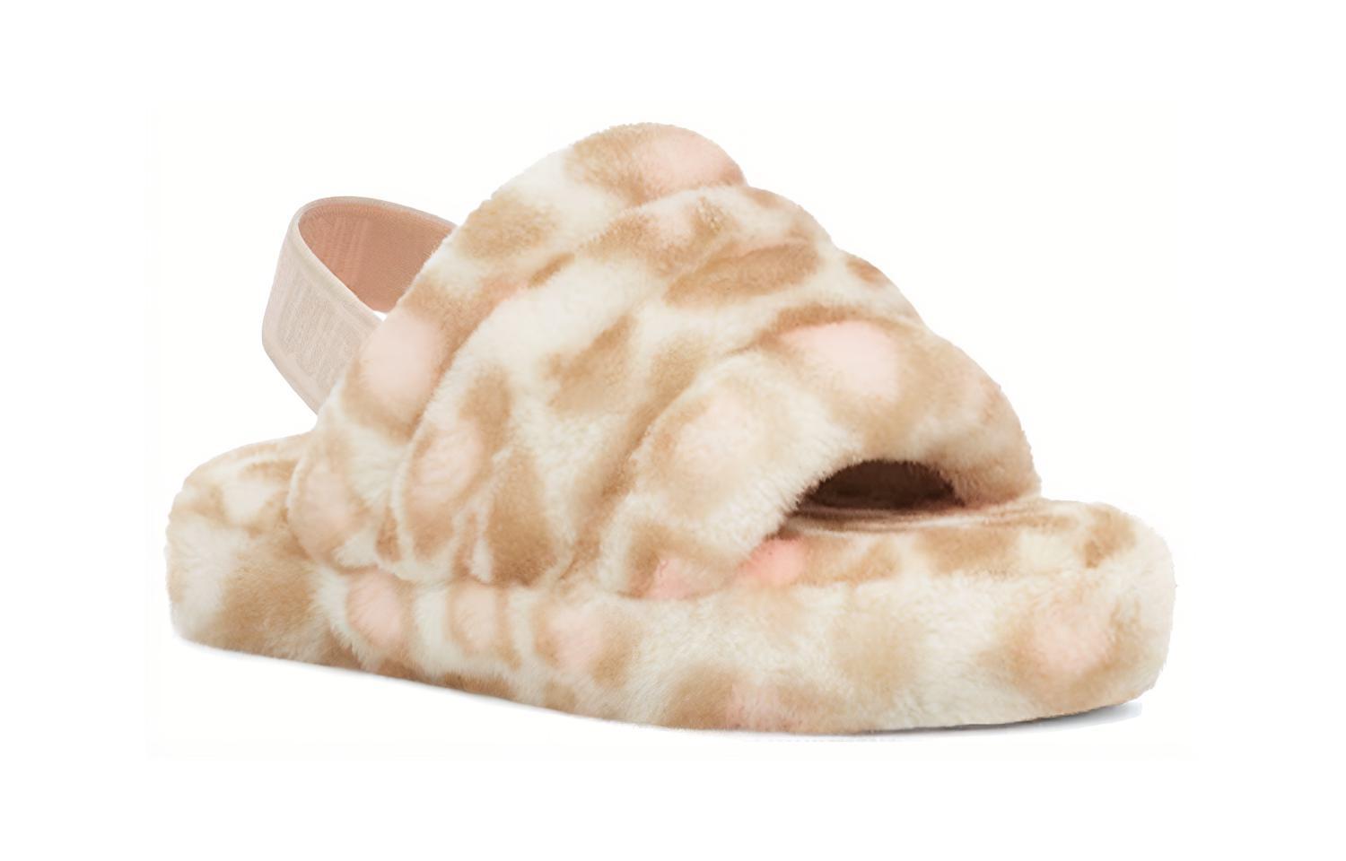 Lookbook (PS) UGG Fluff Yeah Slide Panther Print Hausschuhe ''Weiß'' 1123640K-WHT