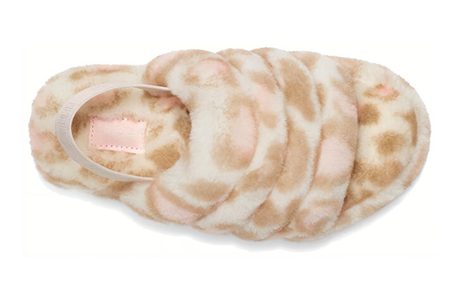 Shop (PS) UGG Fluff Yeah Slide Panther Print Hausschuhe ''Weiß'' 1123640K-WHT