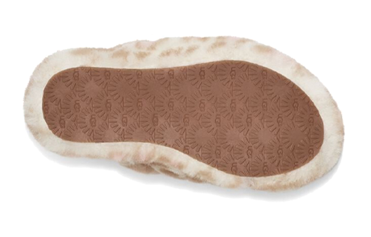 Details for (PS) UGG Fluff Yeah Slide Panther Print Hausschuhe ''Weiß'' 1123640K-WHT