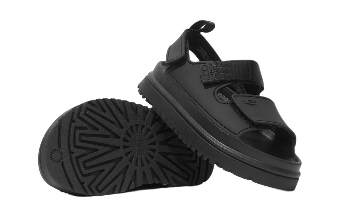 Lookbook 兒童 UGG 舒適百搭 時尚簡約 兒童涼鞋 黑色