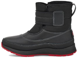 (Preschool) UGG Leather Round-Toe Buckle Mid-Calf Boots 'Black' 1122399K-BLK (Preschool) UGG Leather Round-Toe Buckle Mid-Calf Boots 'Black' 1122399K-BLK